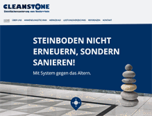 Tablet Screenshot of cleanstone.de